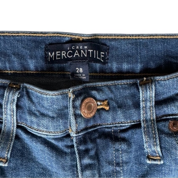 J.CREW High Waisted Slim Boyfriend Straight Leg Crop Denim Jeans - Picture 8 of 10